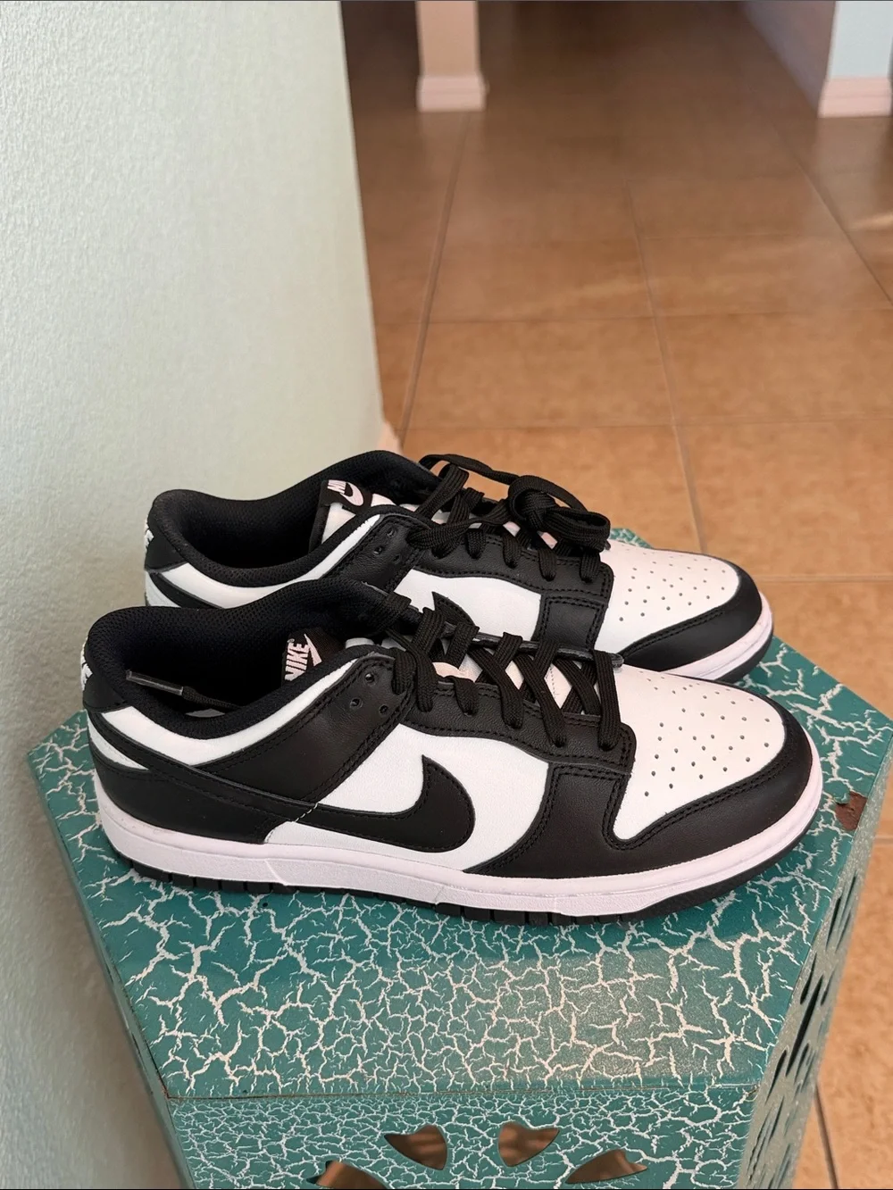 Nike Women’s Dunk Low Black and White Athletic Sneakers